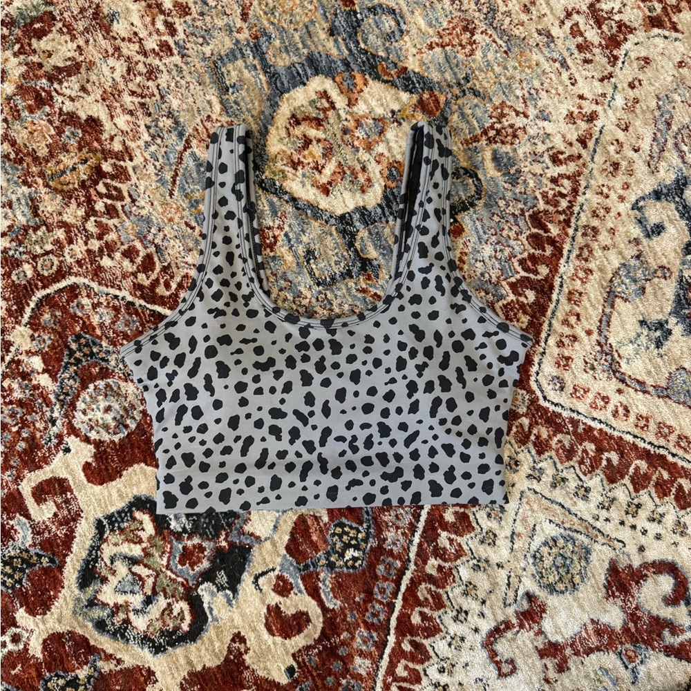 Balance / Vitality Midnight Snow Leopard Sports Bra